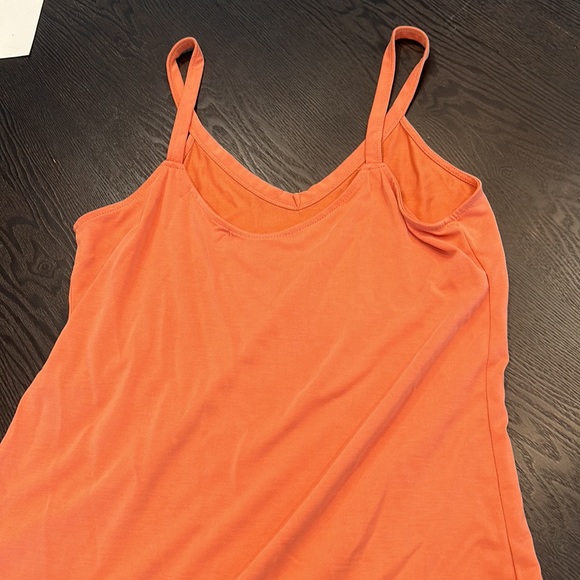 Ankle length orange Molly green tank dress - Picture 3 of 3